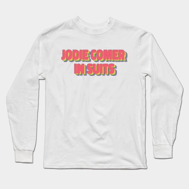 Jodie Comer Villanelle Long Sleeve T-Shirt by ColoredRatioDesign